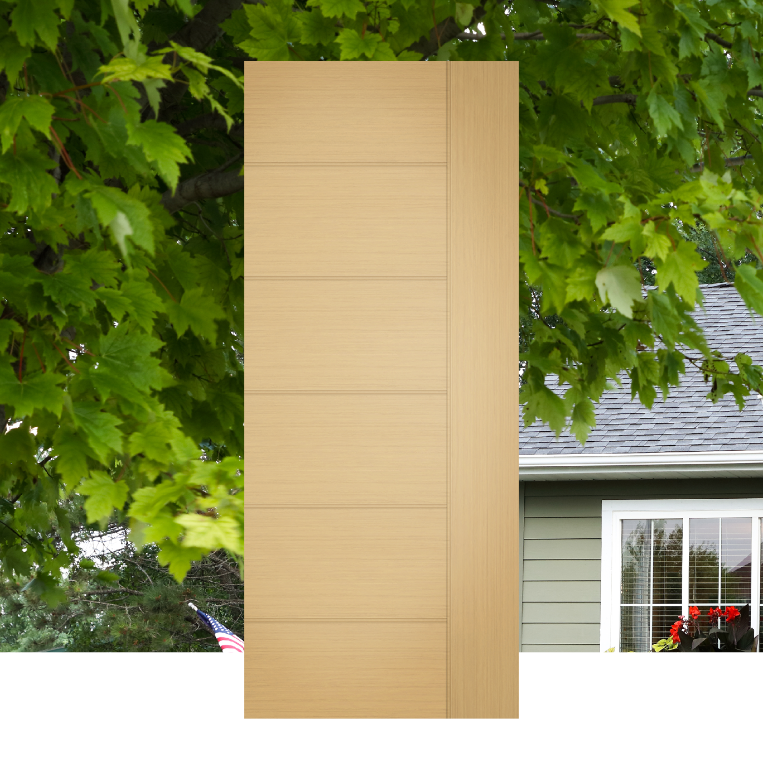 Modern Teak 6 Panel